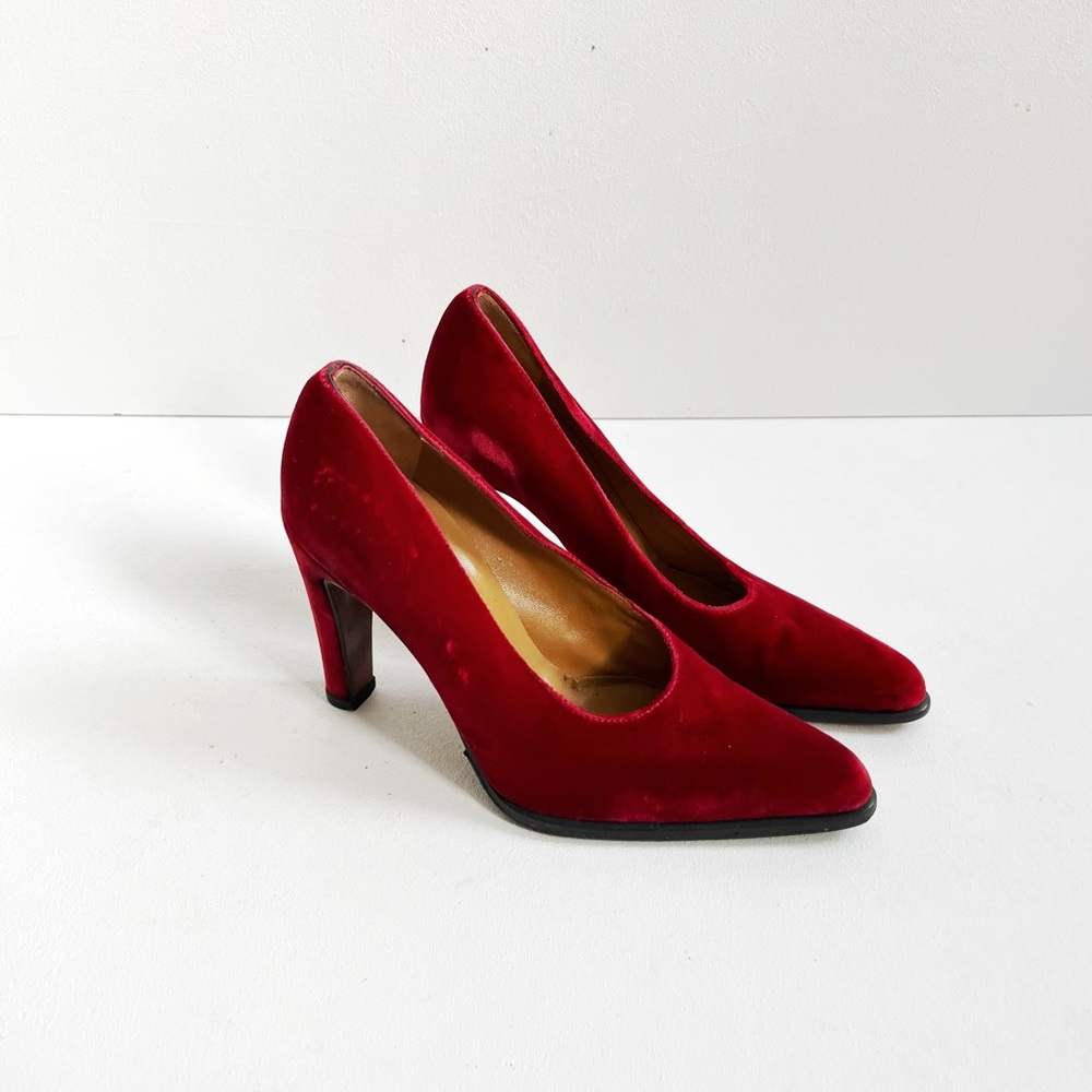 Sergio Rossi | Red Velvet Heels